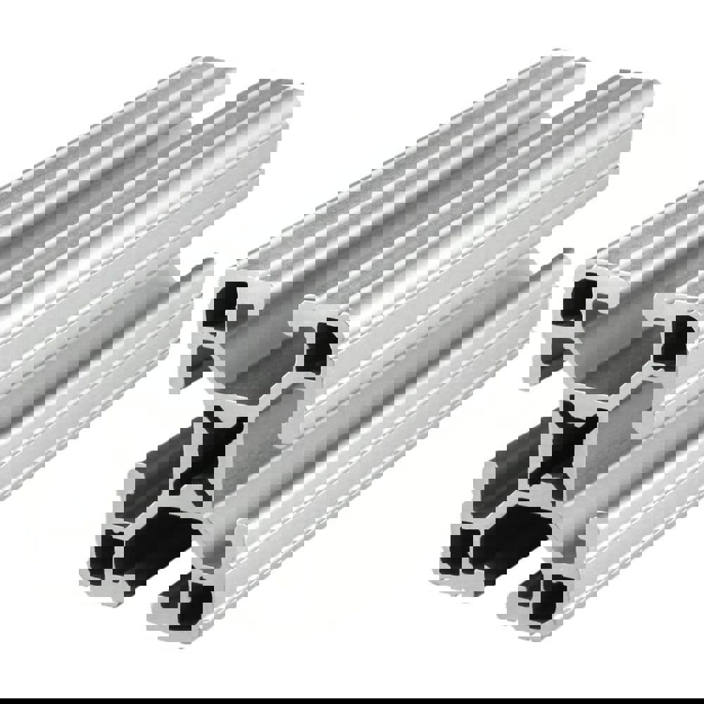 Framing; Frame Type: T-Slotted ; Duty Grade: Light-Duty ; Material: Aluminum Alloy ; Slot Location: Quad ; Overall Length (Inch): 120 ; Overall Height (Inch): 1-1/2